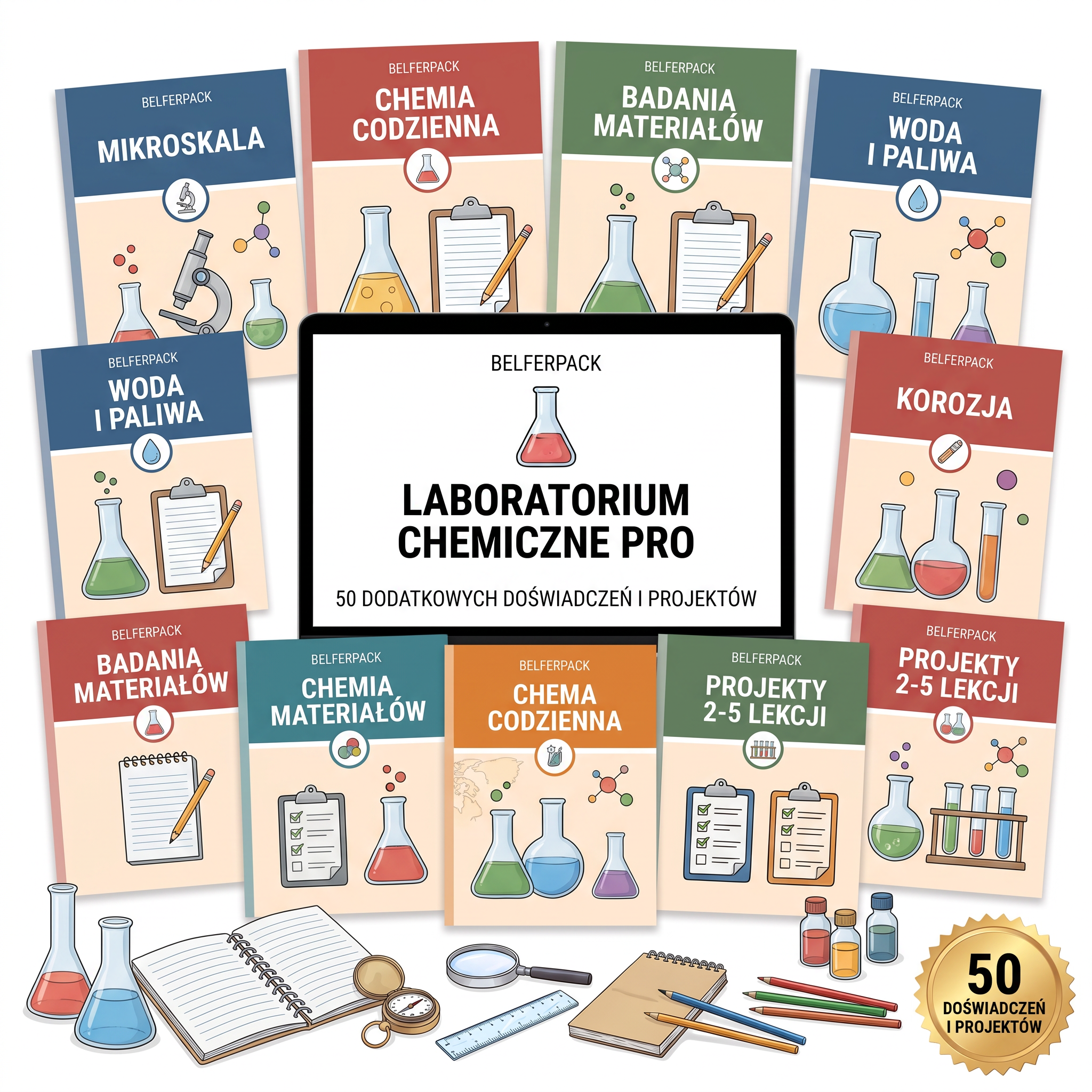 Laboratorium Chemiczne PRO, 50 dodatkowych doświadczeń i projektów