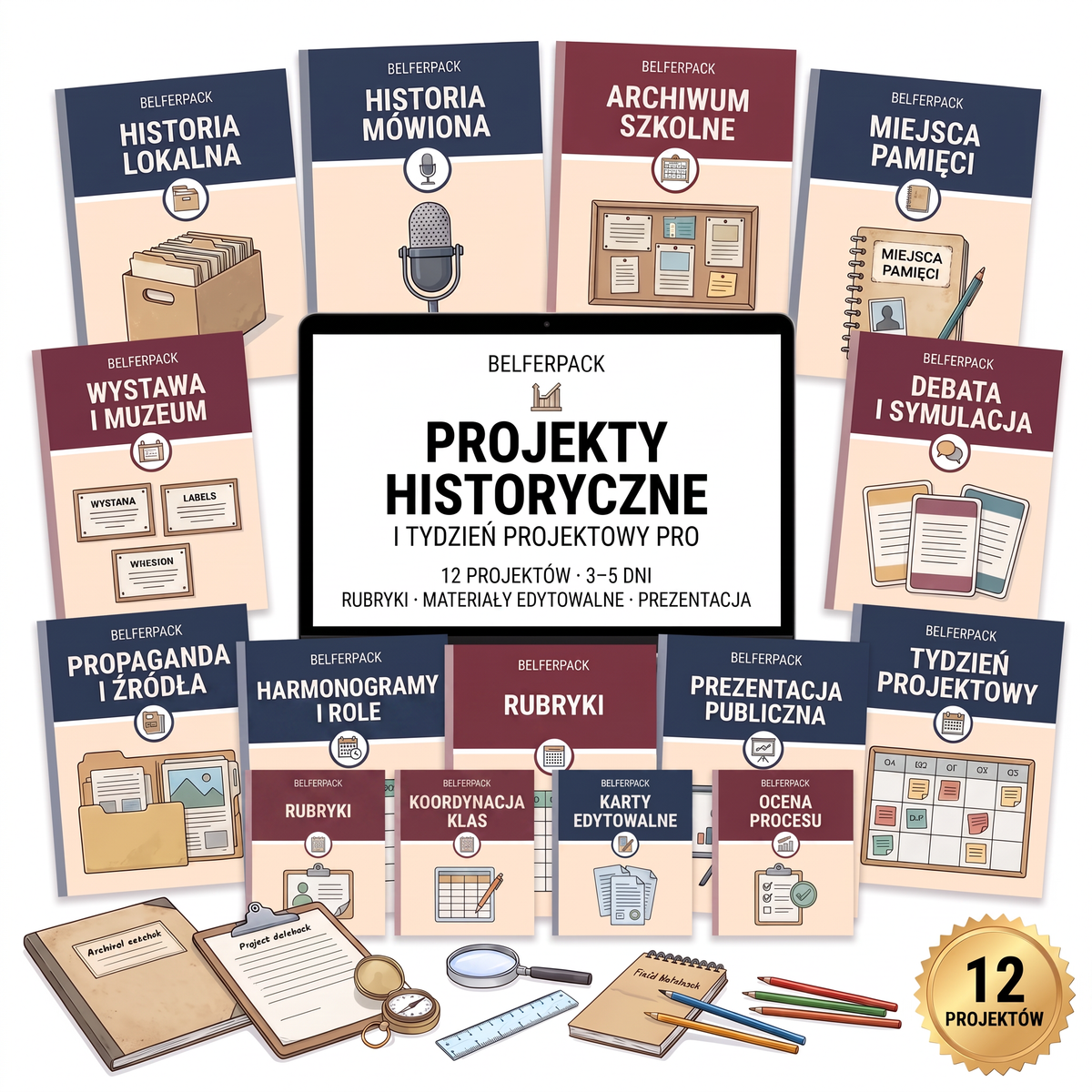 Projekty historyczne i Tydzień Projektowy PRO: 12 projektów